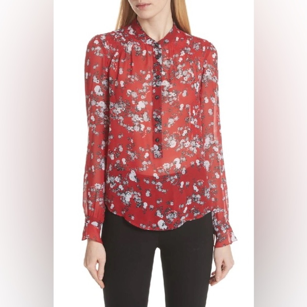 Rag & Bone Susan Floral Print Blouse (NWOT)